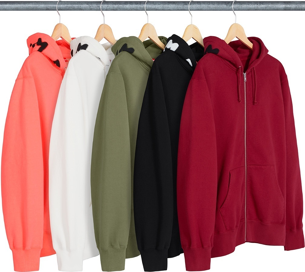 Bone Zip Up Sweatshirt